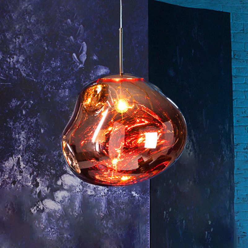 Single-Bulb Suspension Light Nordic Round Hanging Lamp Fixture for Dining Room Restaurant