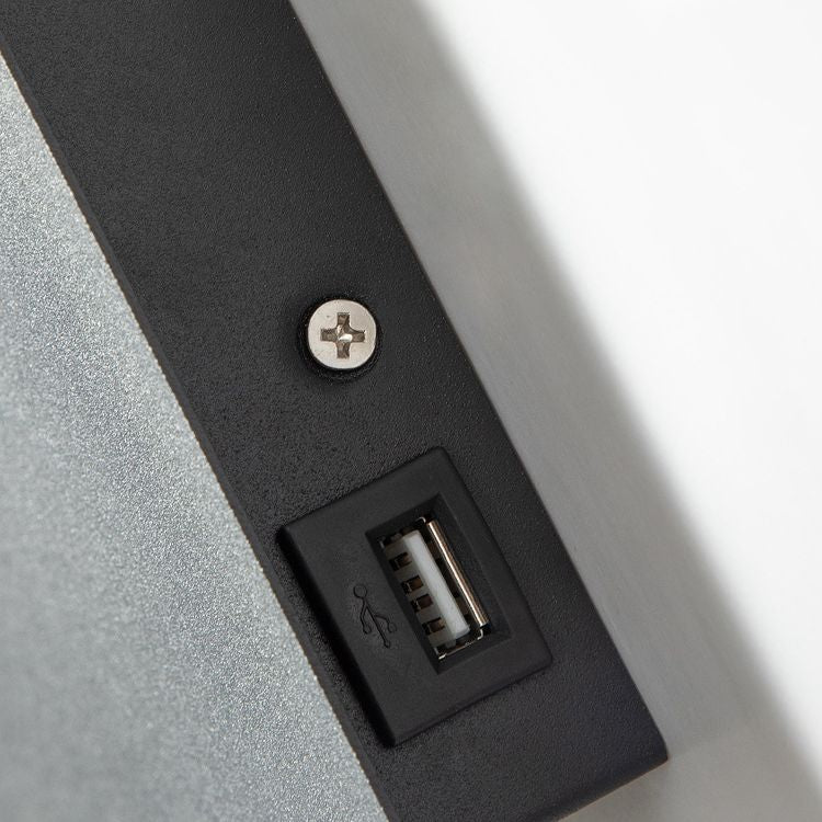 Contemporáneo de 1 luz de pared de pared de pared rectangular de aluminio Luz montada para dormitorio