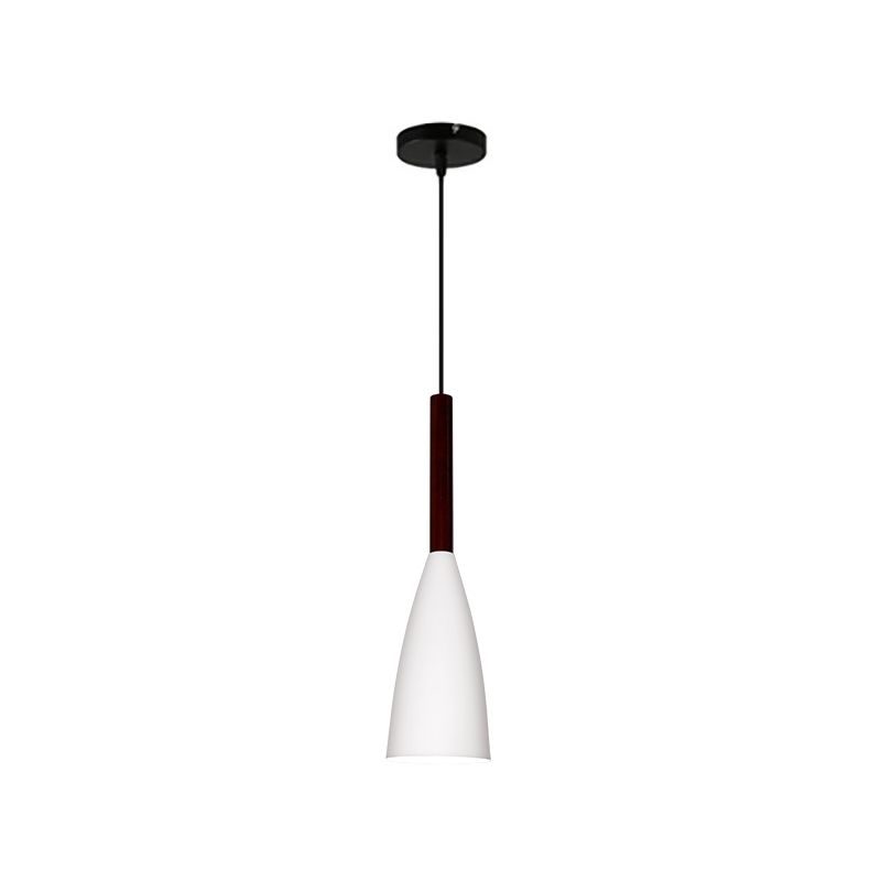 Grey/White/Pink Tapered Pendant Lighting Macaron Single Iron Hanging Light Fixture over Table