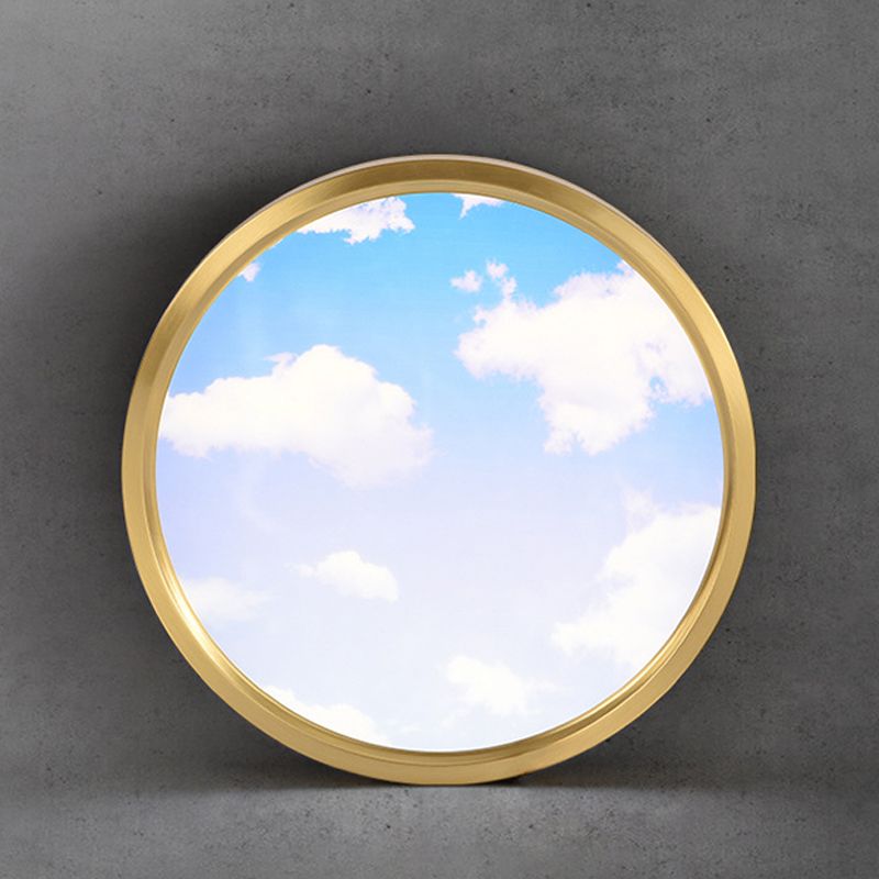 Modern Ceiling Lamp Colorful LED Flush Mount Light Fixture for Bedroom