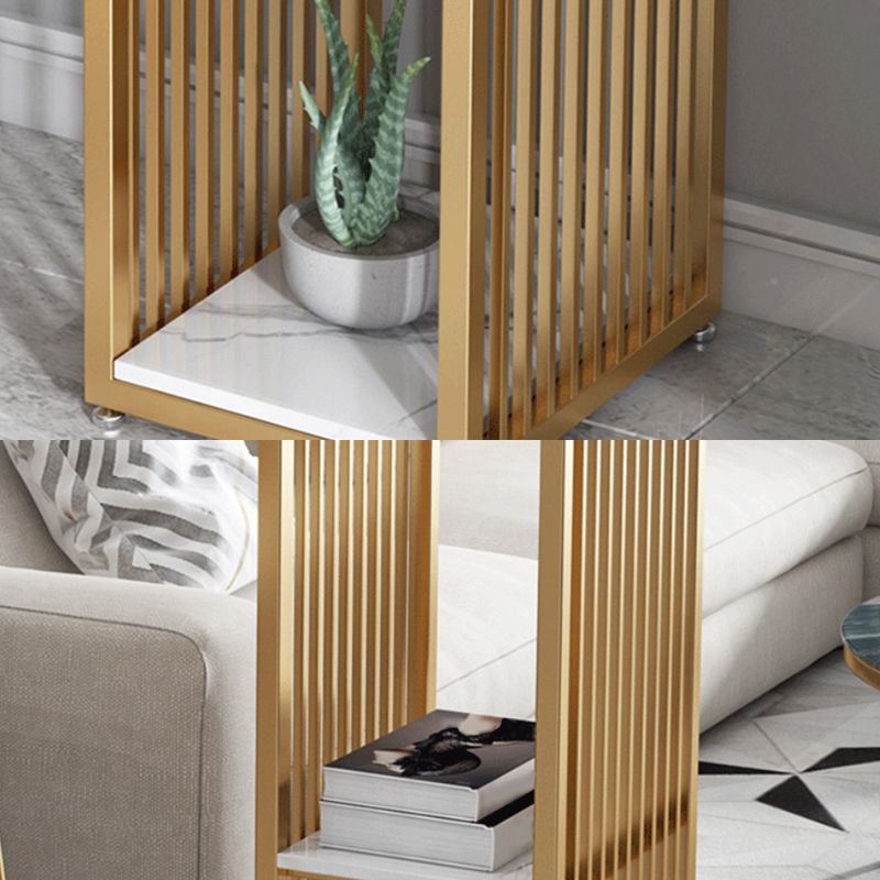 Modern Bar Table Set 1/3 Pieces Faux Marble Counter Height Set with Upholstered Stools