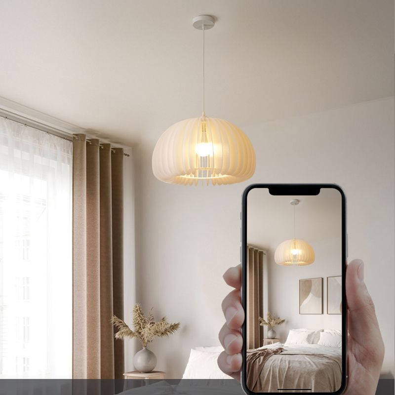 Style moderne Creative Hanging Lamp Acrylique 1 Light Pumpkin Shape Pendante Pendante for Corridor