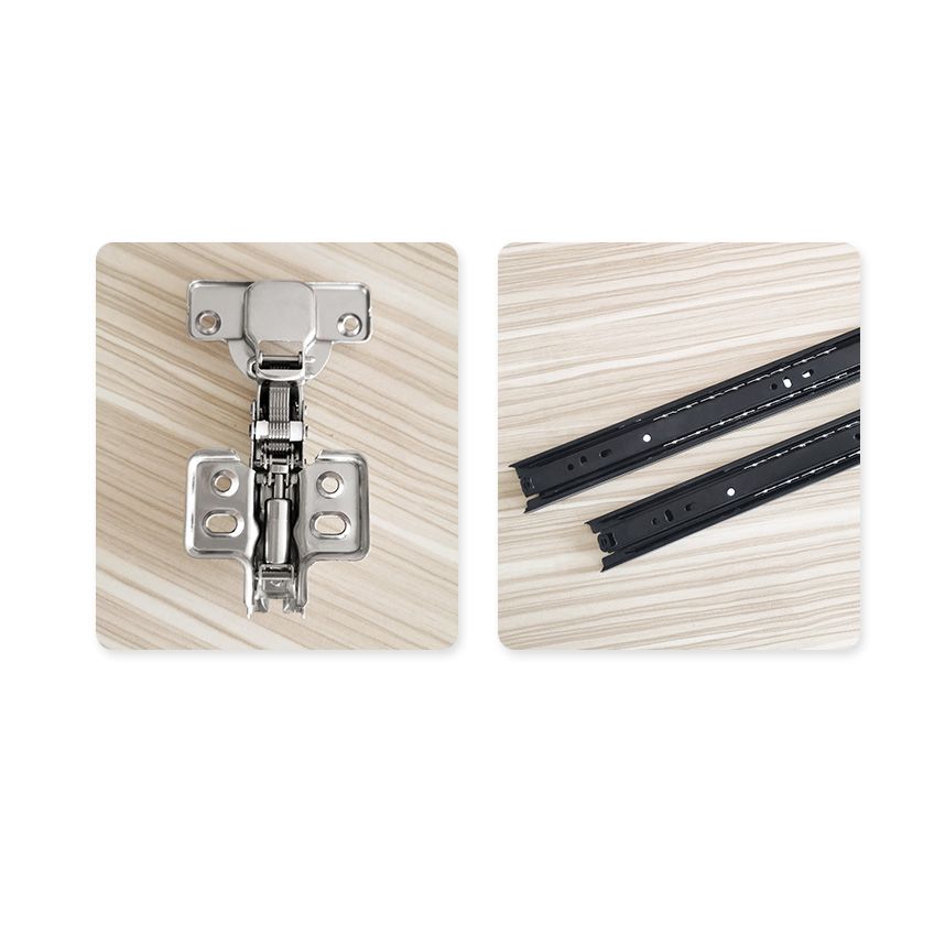 White Colour Wooden Wardrobe Soft Close Drawer Wardrobe Closet for Bedroom