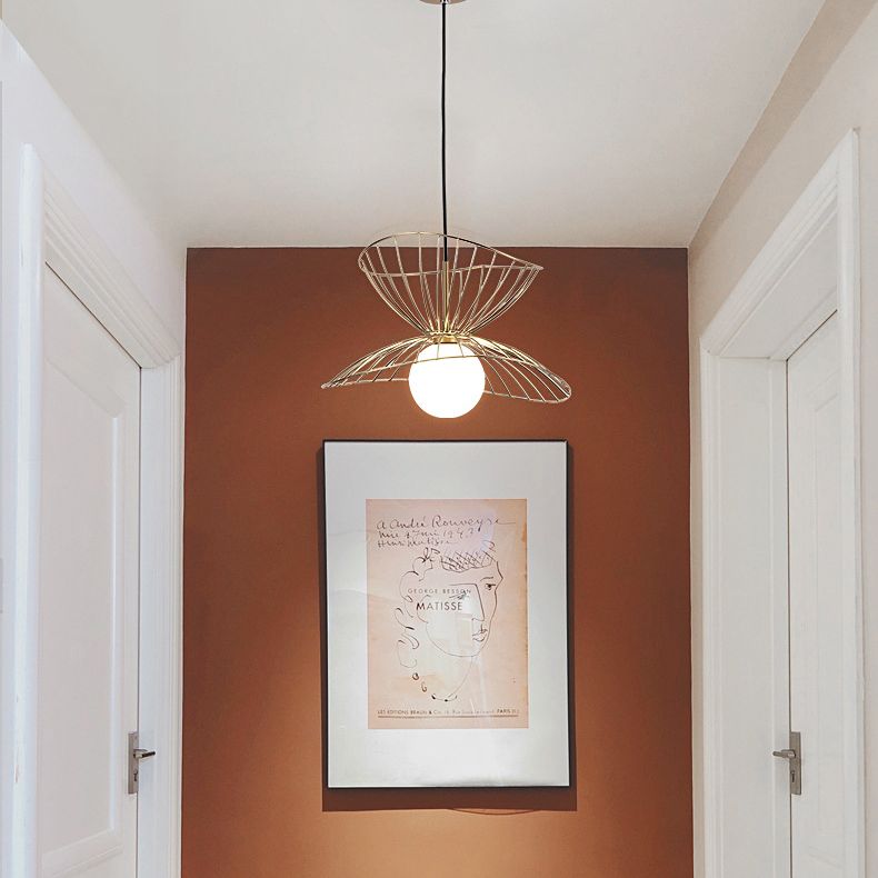 Iron Iron Contemporary sospeso a sospensione Light 1 ciondolo a 1 luce per sala da pranzo