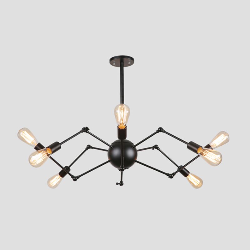 Spider Metal Chandelier Pendant Vêtements de style industriel Store de plafond