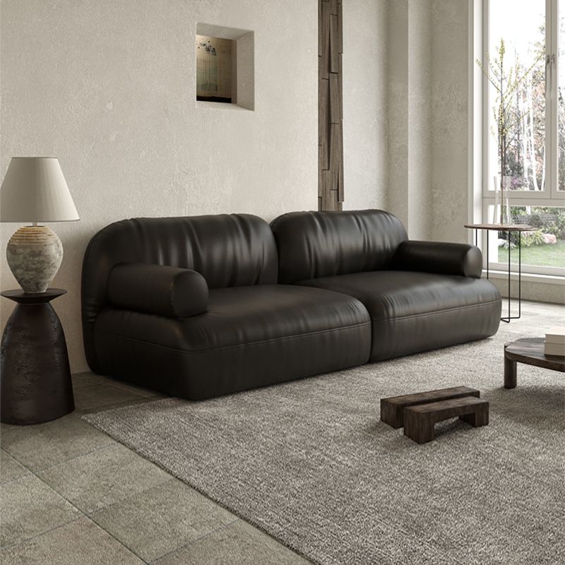 Modern Custom Sofa 39"W Loose Back Couch with Recessed Arm for Living Room
