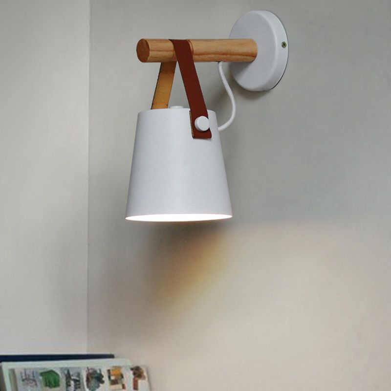 Metal Cone Shape Wall Light Modern Style 1 Light Wall Light Sconce