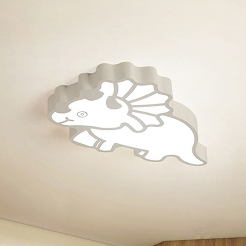 Modern Spinosaurus Ceiling Mount Light Acrylique DEL Ceiling Lamp for Child Bedroom