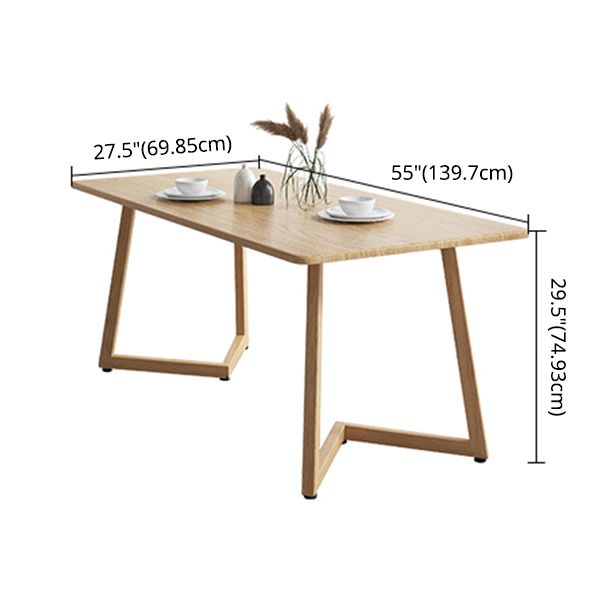 Modern Solid Wood Dining Room Set with Rectangle Table Dining Table Furniture for Home