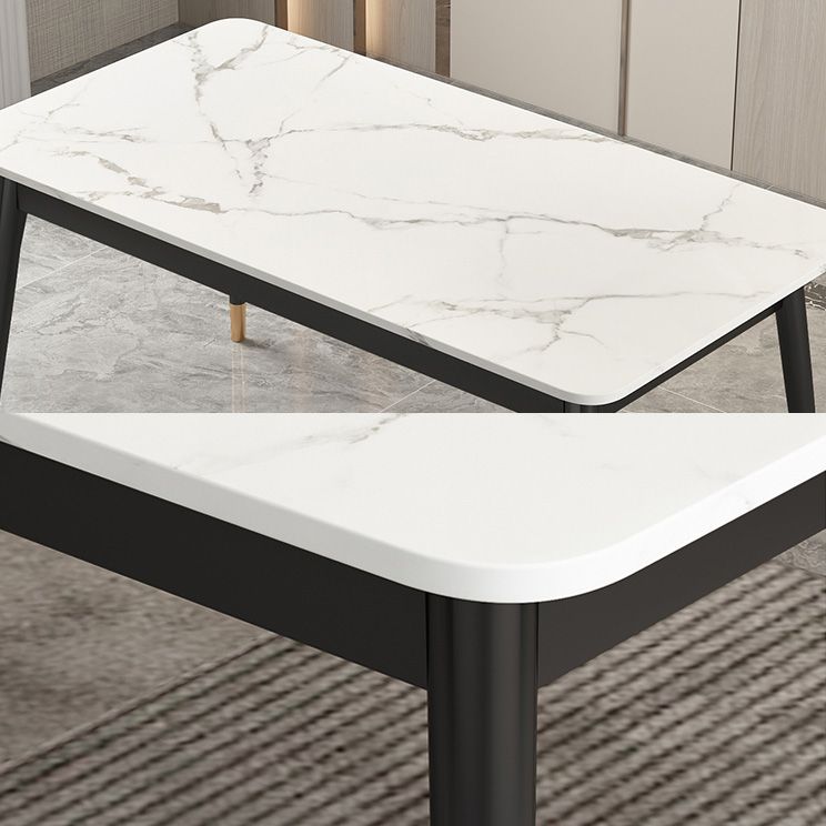 Modern Style Sintered Stone Dinette Set with Rectangle Table Dining Room Furniture for Dining Room