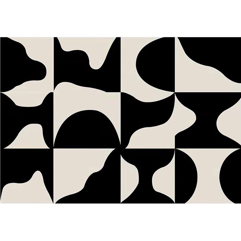 Wit Modern Rug Polyester Kleur Tapsel Rug Stain Resistant Rug voor Home Decor