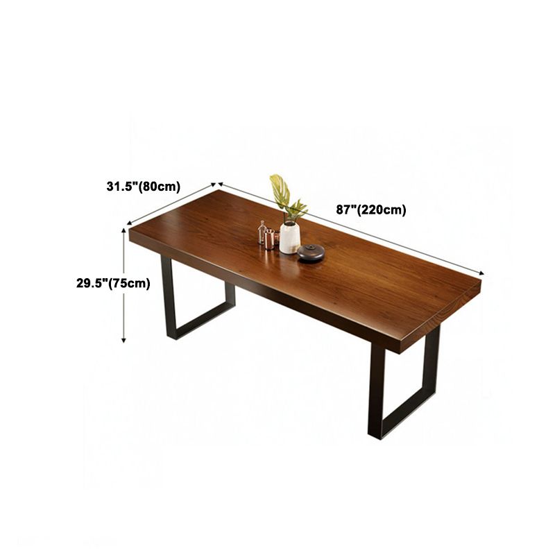 Modern Dining Set 1/5/7 Pieces Rectangle Pine Wood Dining Table for Canteen