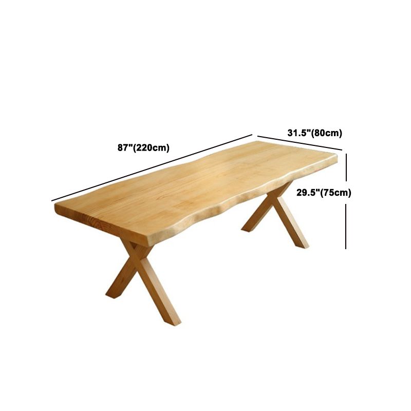 Modern 1/5 Pieces Dining Set Rectangle Pine Wood Dining Table for Living Room Kitchen