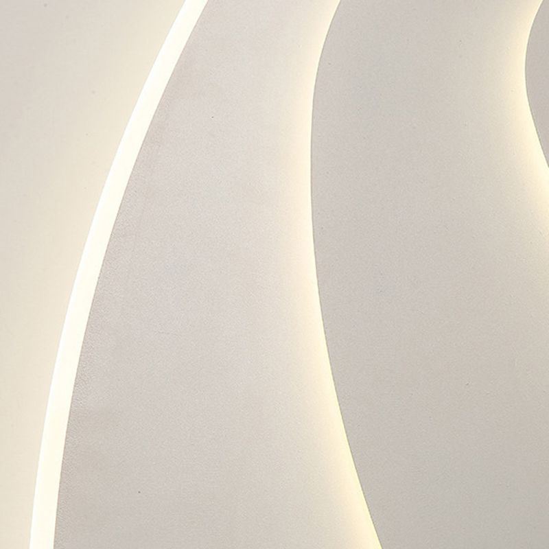 White LED Flush Mount Lighting Modernism Ceiling Light for Foyer