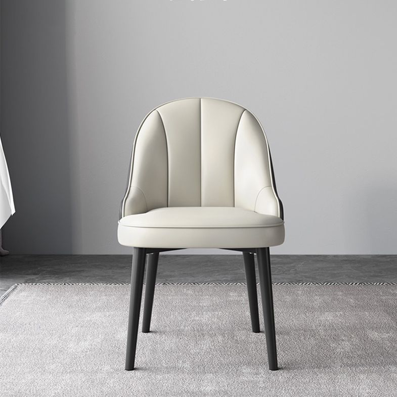 Modern Style Side Chair Leather Parsons Dining Chair for Dining Room