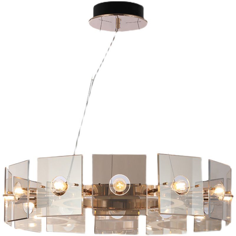 Glass Hanging Pendant Lights Contemporary Hanging Lamps for Living Room