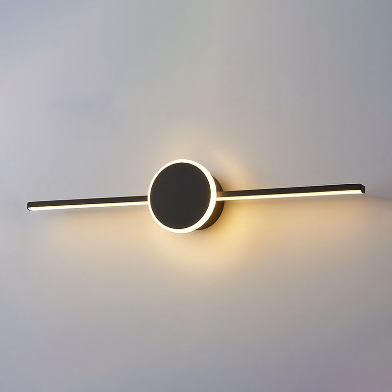 Metal Geometric Shade Wall Lighting Modern Style Mirror Wall Mounted Light Fixture