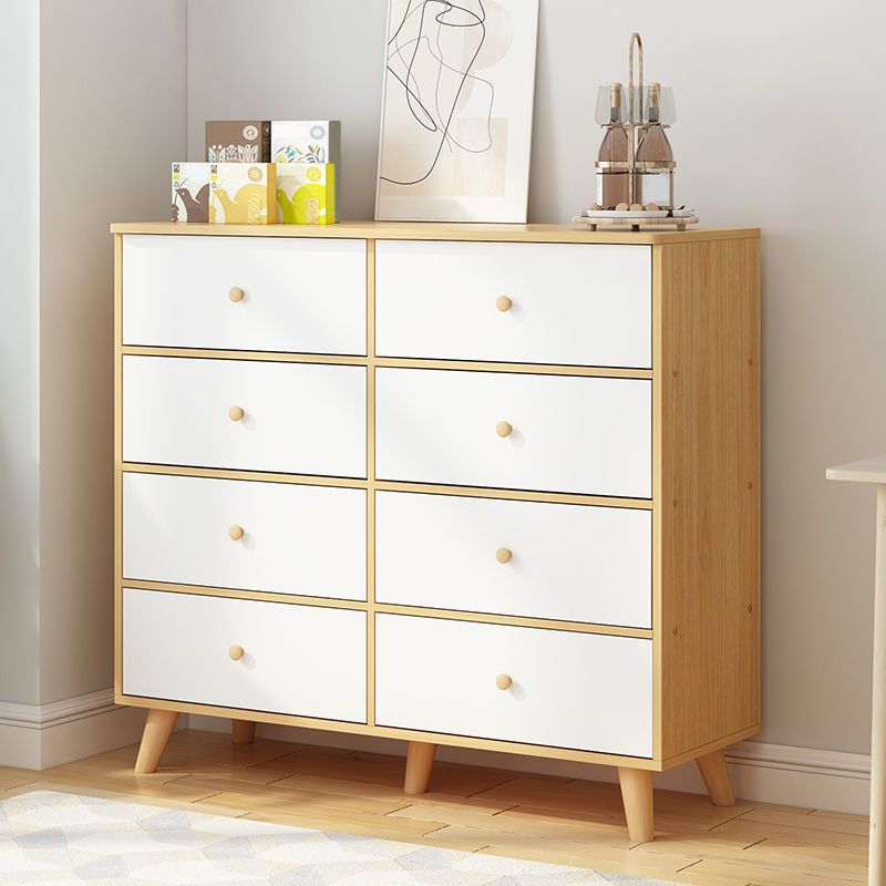 Contemporary Accent Chest with Drawers Wooden Straight Legs Chest
