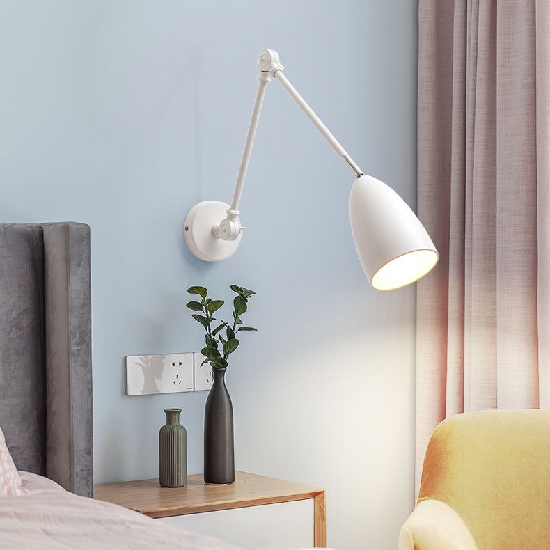 Contemporary Style Conical Wall Mounted Light Metal Bedroom Wall Mounted Lighting