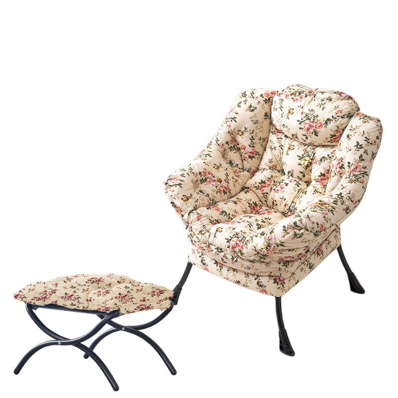 Faux Leather/Faux Fur Chair 31.4" L x 25.5" W x 35.4" H Arms Included Chair