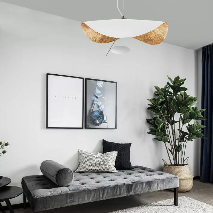 Metal Hat-Shape Chandelier Pendant Light Modern LED Chandelier Lamp for Dinning Room