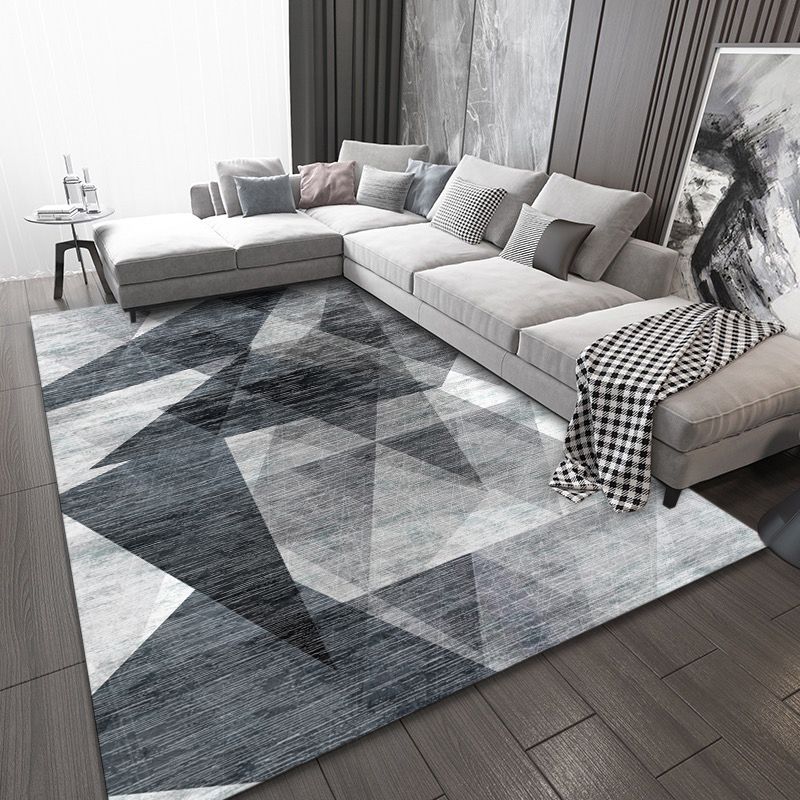 Eigentijds tapijt abstract patroon indoor tapijt vlek resistent polyester gebied tapijt voor woonkamer