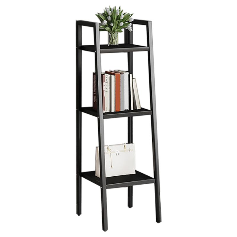 Contemporary Open Bookcase Metal Ladder Bookshelf for Kitchen
