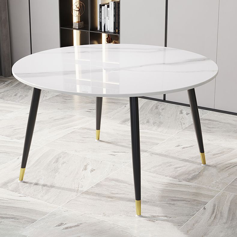 1/4/7 pc's metaal moderne eetkamer set met ronde tafel eetgelegenheden set