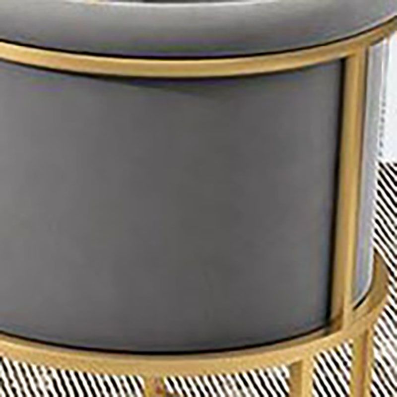 Luxury Upholstered Side Chairs Scandinavian Style Armless Solid Back Chair