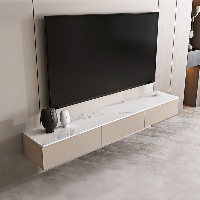 Contemporary TV Stand Console Wall-mounted TV Console with Drawers