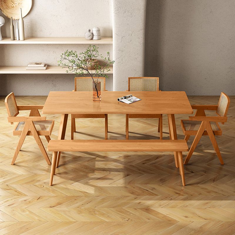 Modern 1/4/5 Pieces Dining Set Pine Wood Dining Table for Dining Room