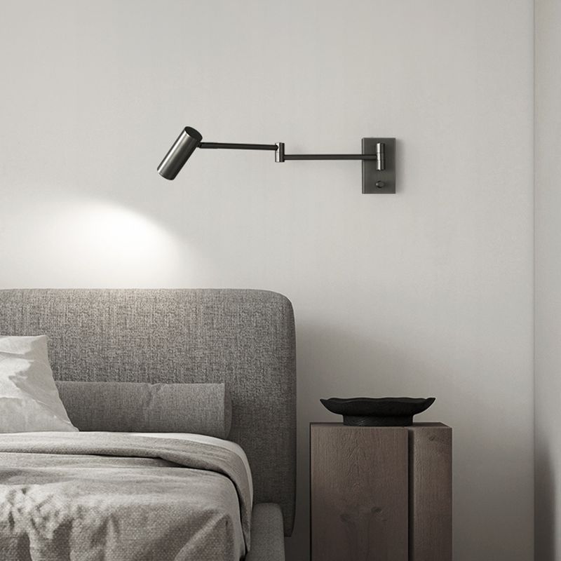 Metal Cylinder Shape Wall Sconce Modern Style 1 Light Wall Light Sconce