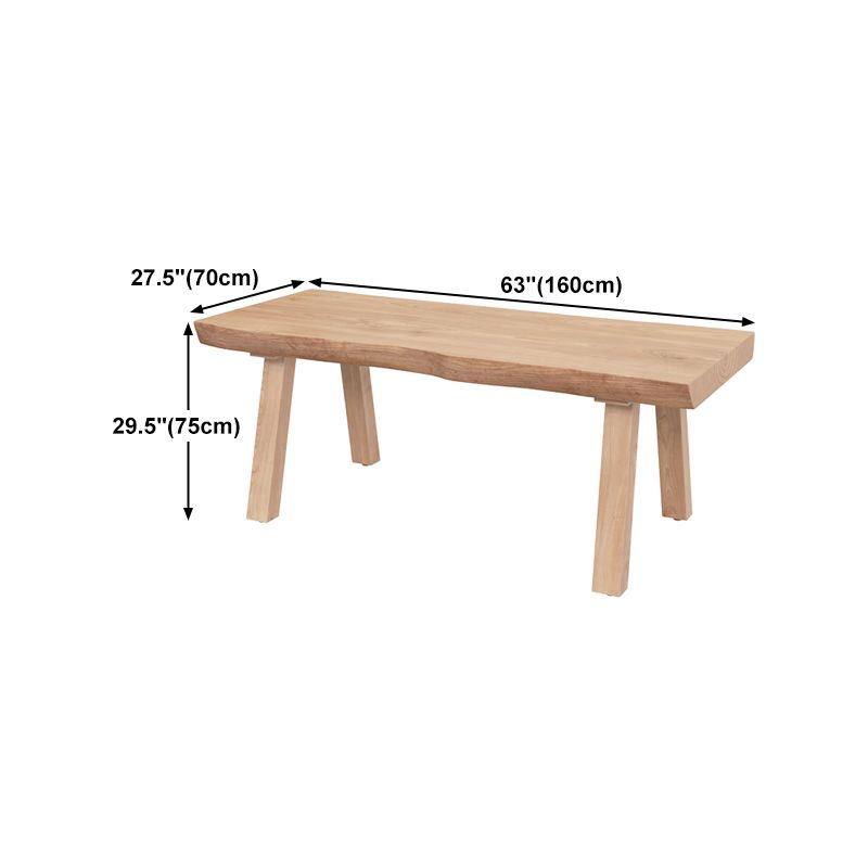 Modern 1/2/4/5/6 Pieces Rectangle Dining Set Solid Wood Dining Table with Chairs