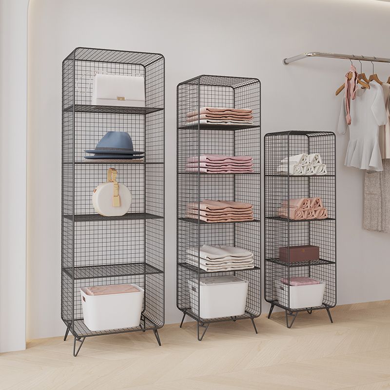 Glam Shelf Bookcase Closed Back Metal Book Shelf for Home Office