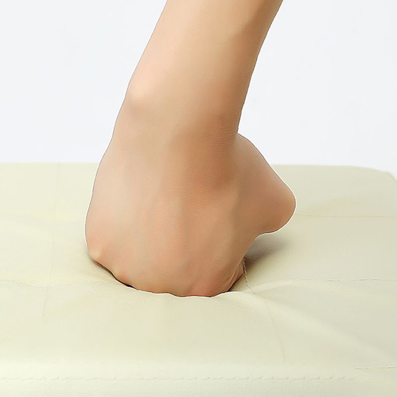 Modern Color Block Square Cube Water Resistant Storage Ottoman