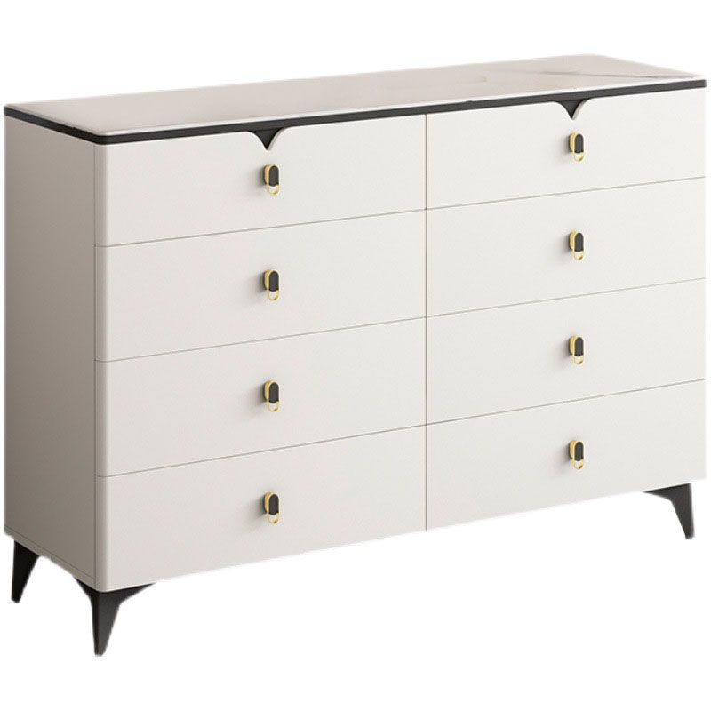 Stone Contemporary Storage Chest Bedroom Chest with Black Legs