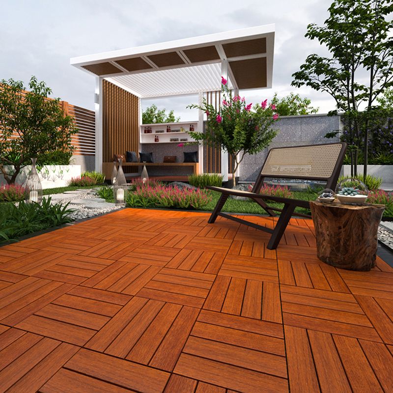 Outdoor Laminate Floor Wooden Square Scratch Resistant Stripe Composite Laminate Floor