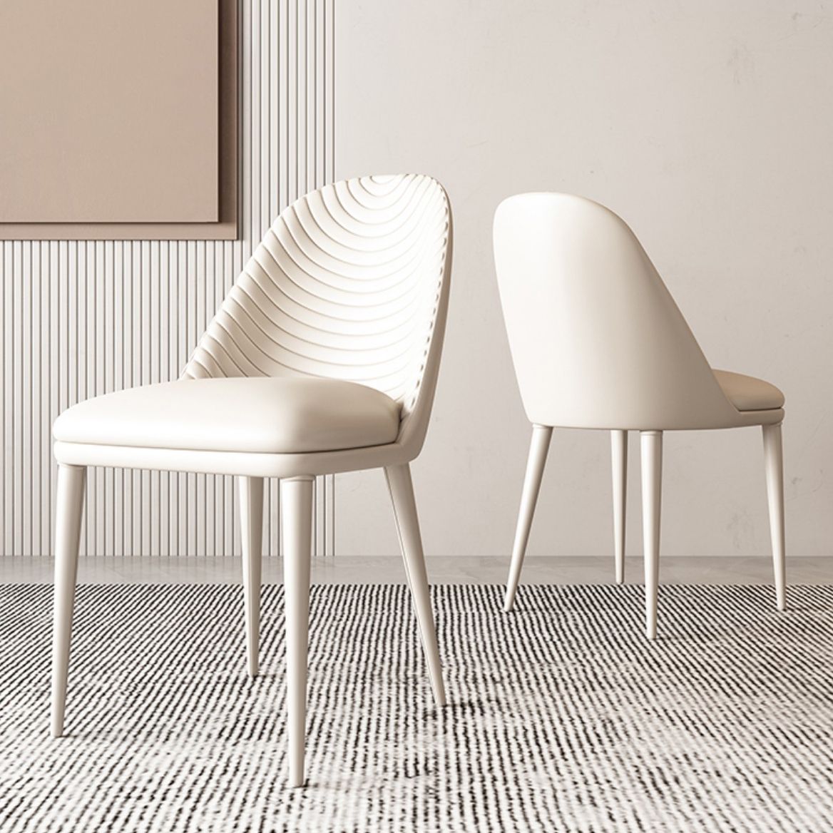 Nordic 1/4/5/7 Pieces Dining Set Stone Wood Dining Table for Dining Room