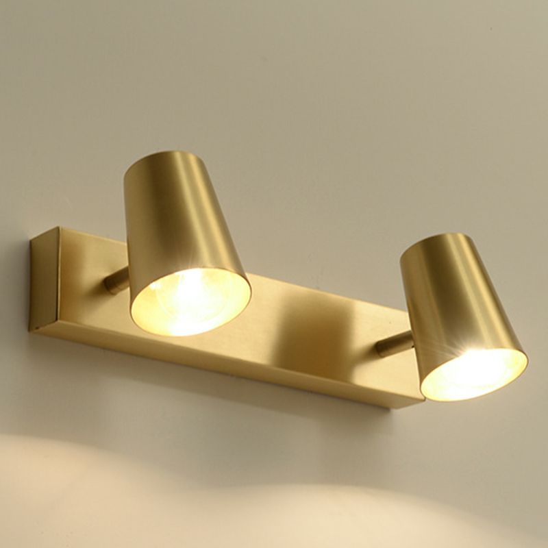 Metalen conische wandonderzoek verlichting hedendaagse stijl wandlamp in goud in goud