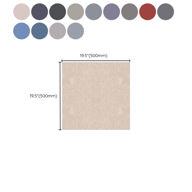 Carpet Tile 20" X 20" Self Peel and Stick Level Loop Fade Resistant