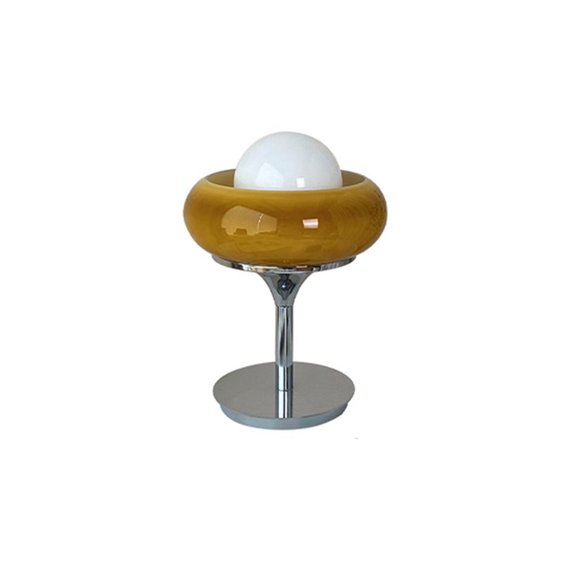 Lampe de table tarte à œufs d'oeuf ultra-moderne lampe de chevet en verre soufflé à la main pour chambre à coucher