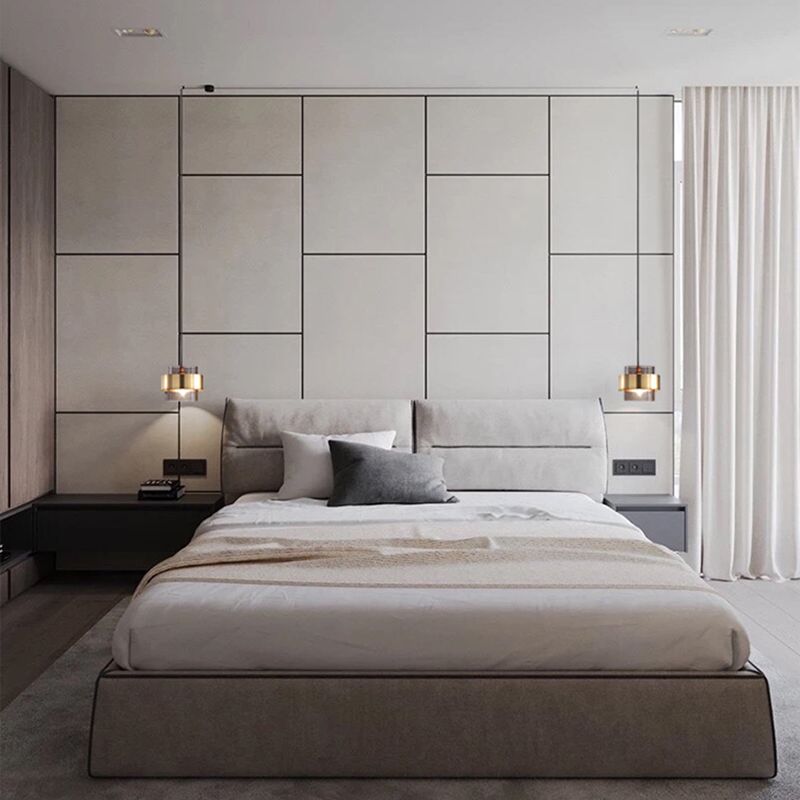 Plafond de chambre à coucher cylindrique Verre de plafond contemporain Plafond Light