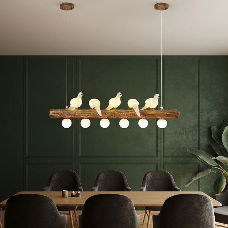 Multi Head Island Lighting Fixture Modern Chandelier Pendant Light for Dining Table