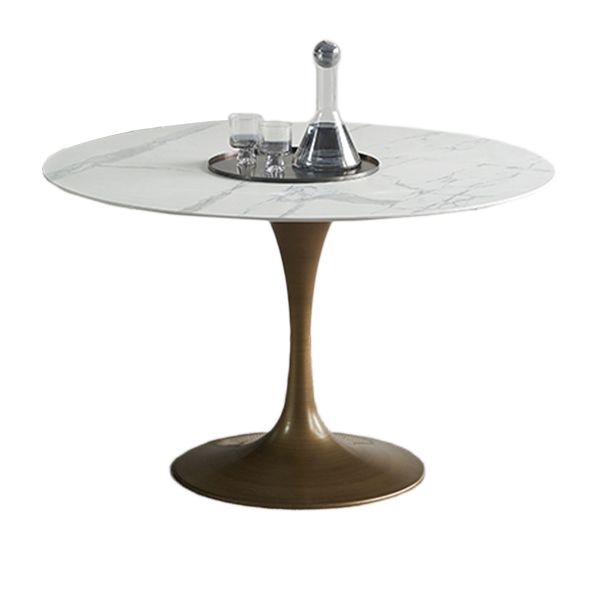 Mesa de comedor de piedra de estilo moderno Mesa de comedor de base de tulipán para el comedor, para el comedor