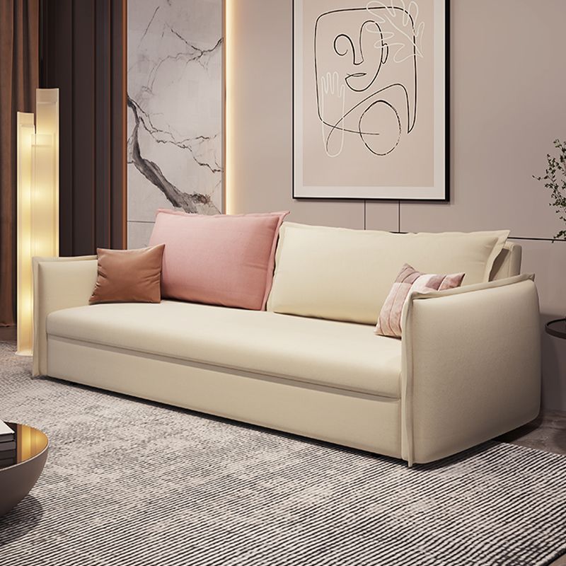 Loose Back Convertible Settee Loveseat Square Arm Standard Bed Settee