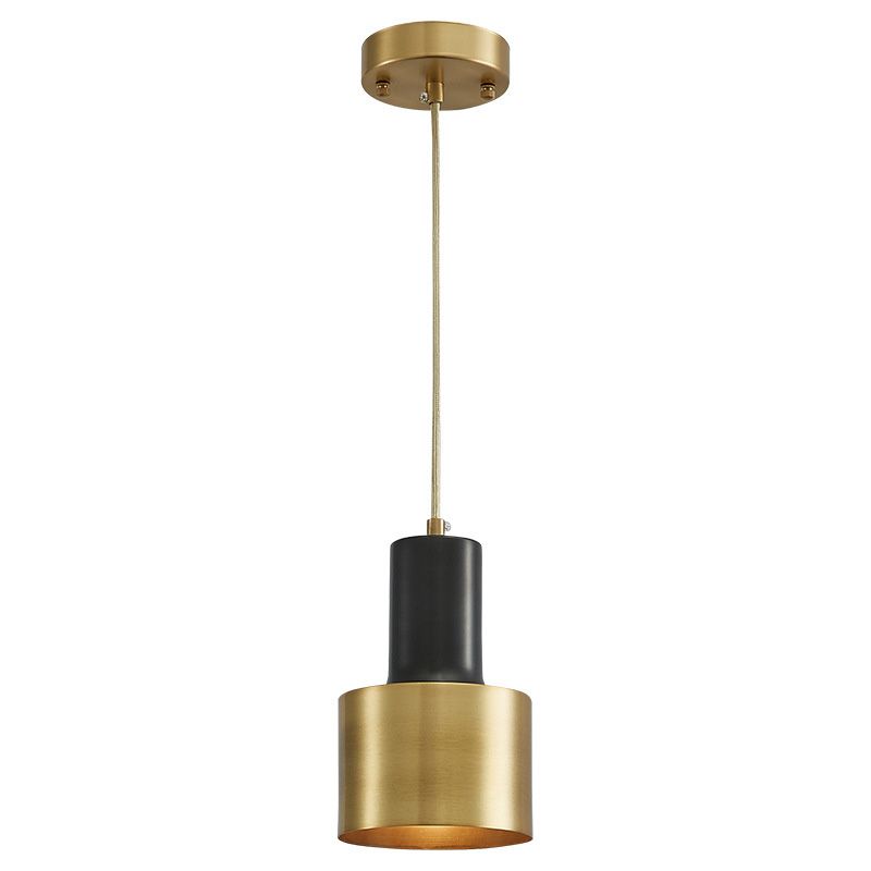 Shade Metal Hanging Pendant Light Minimalist Style Down Lighting Pendant for Bedroom