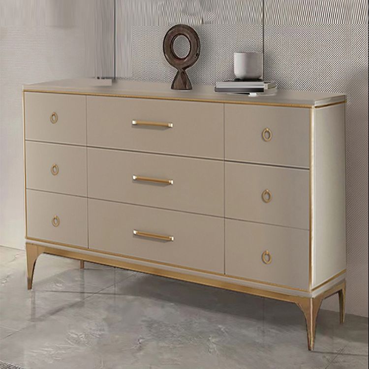 15.6-inch Width Storage Chest Contemporary Dresser with 9 Drawers