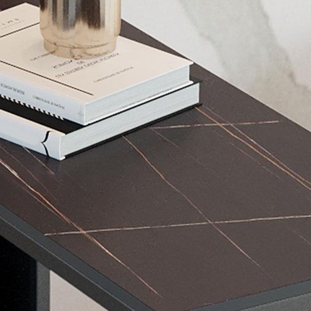 Industrial Style Bar Table Set 1/2/3 Pieces Stone Rectangle Fixed Bistro Set