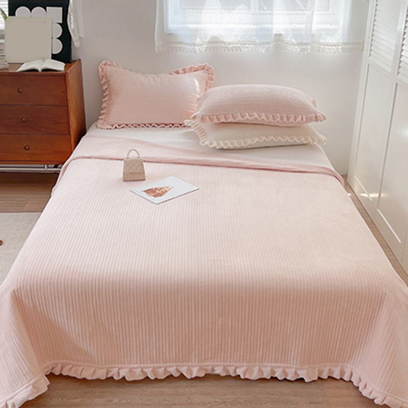 Solid Color Bed Sheet Set Polyester Breathable Bed Sheet Set