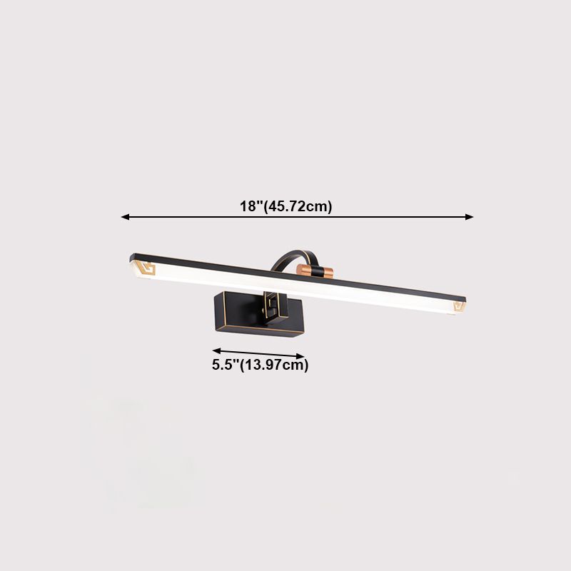 Mapeante de maquillaje LED Luz de estilo moderno de baño Mirador de baño Mirror de inodoro